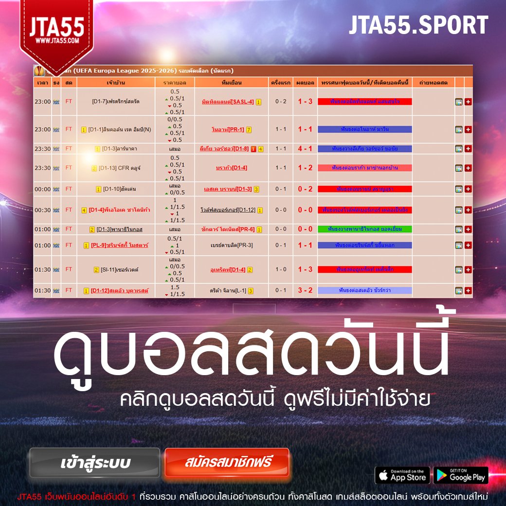 ดูบอลสดวันนี้